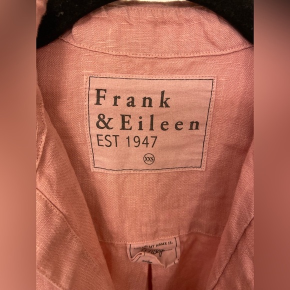 Frank & Eileen Rory Maxi Shirtdress Linen Mauve Size XXS - Picture 7 of 10